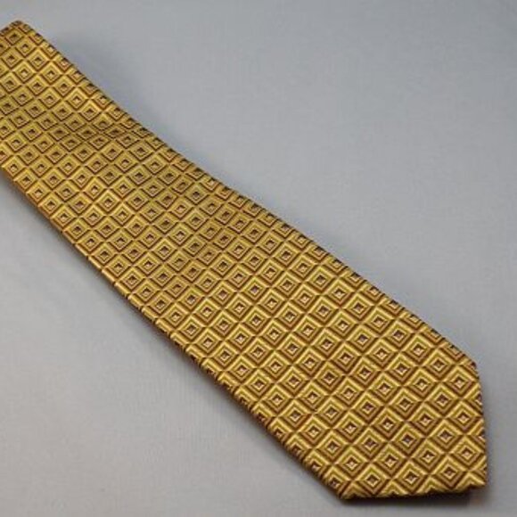 NEW Lanae Joy Silk Tie - Exclusive Private Label -  Gold Silver - Picture 3 of 4